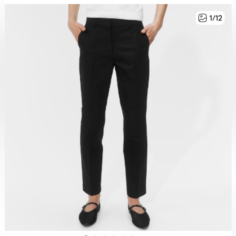 H&M Dark Navy Blue Ankle-Length Slacks